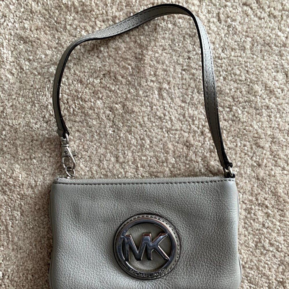 Michael Kors Gray Wristlet